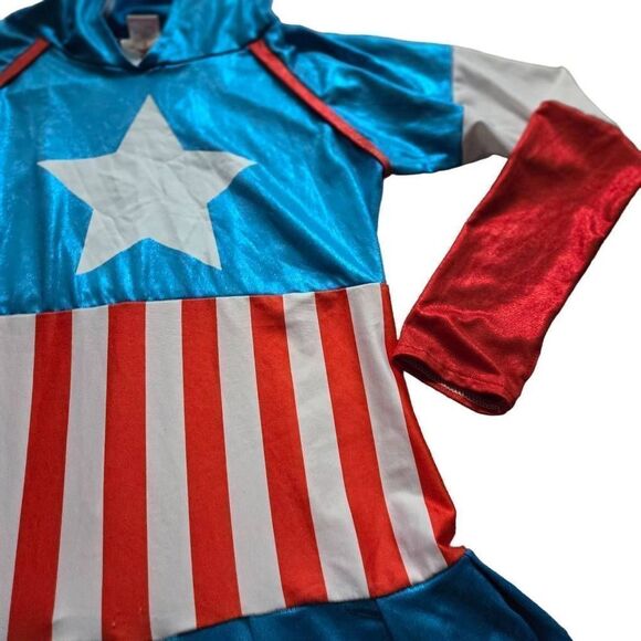 Marvel Comic Captain America Dress Halloween Costume XL youth - Picture 3 of 6